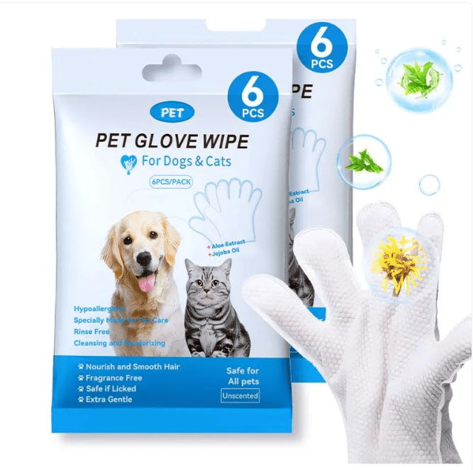 Pet Cleaning Gloves & Wipes - Goofytail