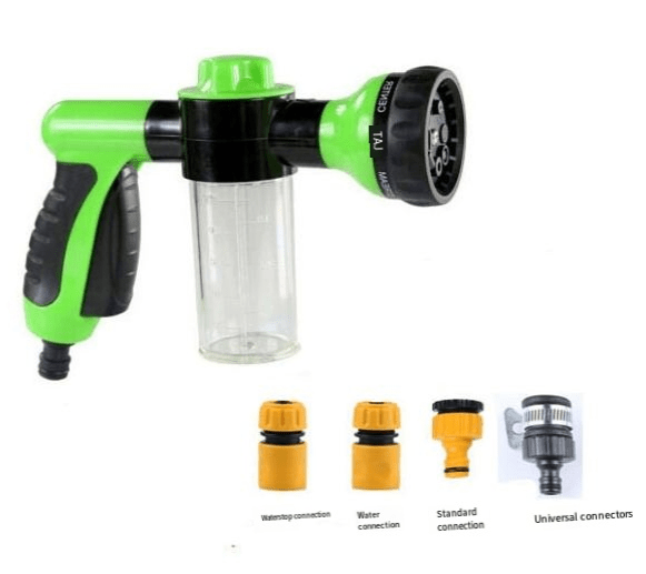 Pet Dog Wash Outdoor, High-Pressure Pet Shower Sprayer Dog Shower Brush And Pet Grooming Comb For Watering Flowers, Car Washing, Pet Bathing - Goofytail