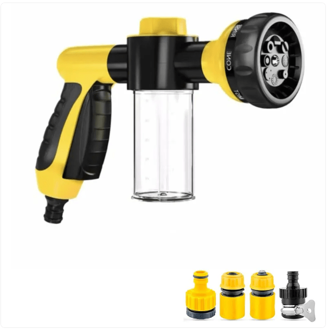Pet Dog Wash Outdoor, High-Pressure Pet Shower Sprayer Dog Shower Brush And Pet Grooming Comb For Watering Flowers, Car Washing, Pet Bathing - Goofytail