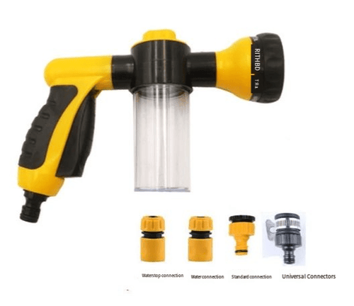 Pet Dog Wash Outdoor, High-Pressure Pet Shower Sprayer Dog Shower Brush And Pet Grooming Comb For Watering Flowers, Car Washing, Pet Bathing - Goofytail