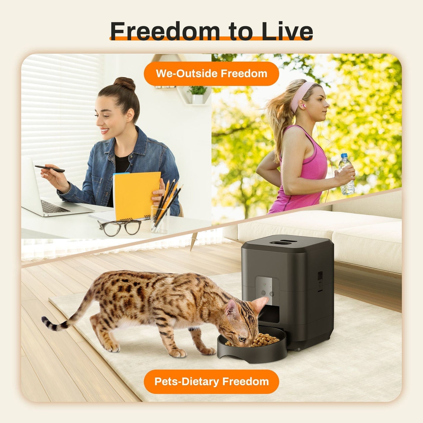 Pet Intelligent Timing Quantitative Remote Automatic Pet Feeder - Goofytail
