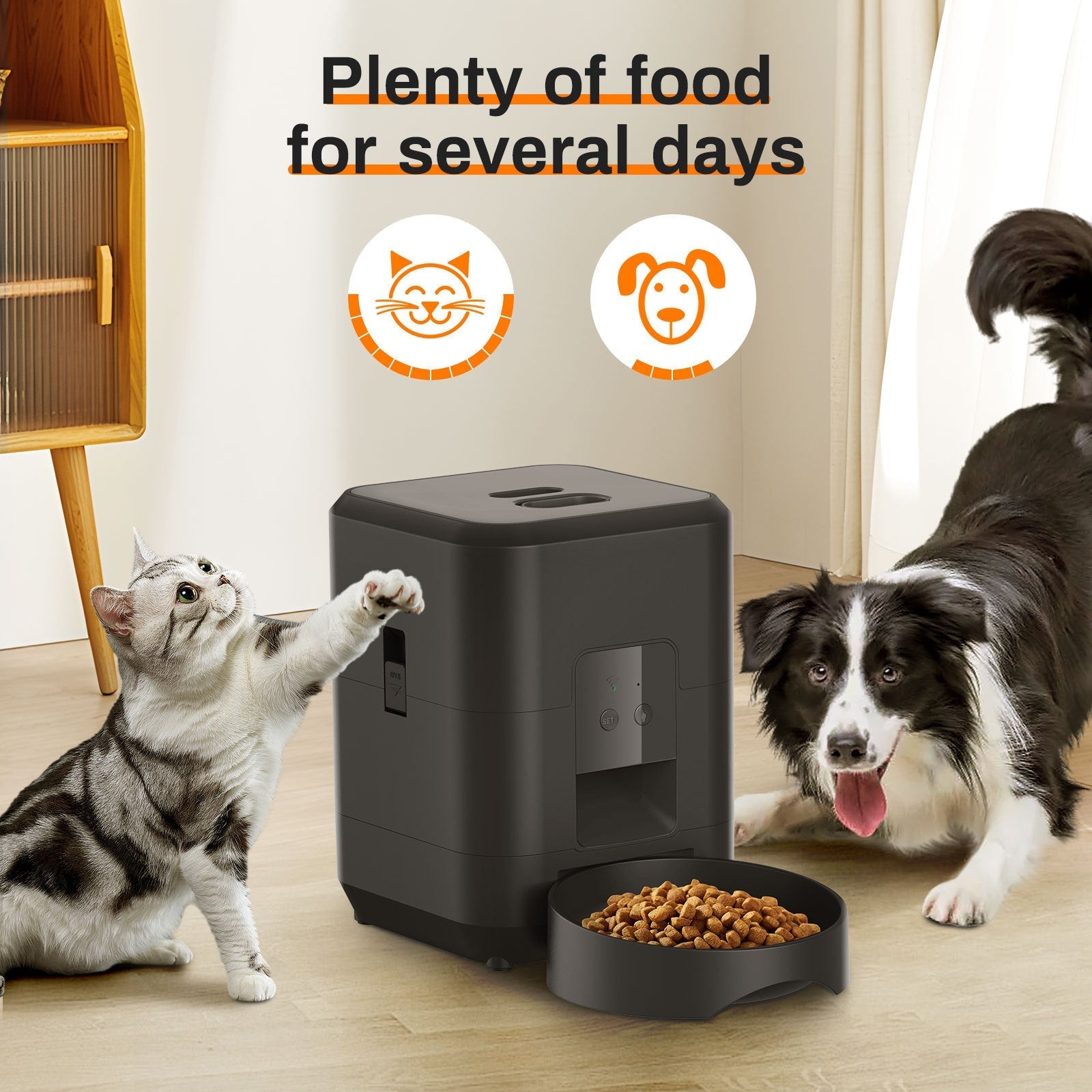 Pet Intelligent Timing Quantitative Remote Automatic Pet Feeder - Goofytail