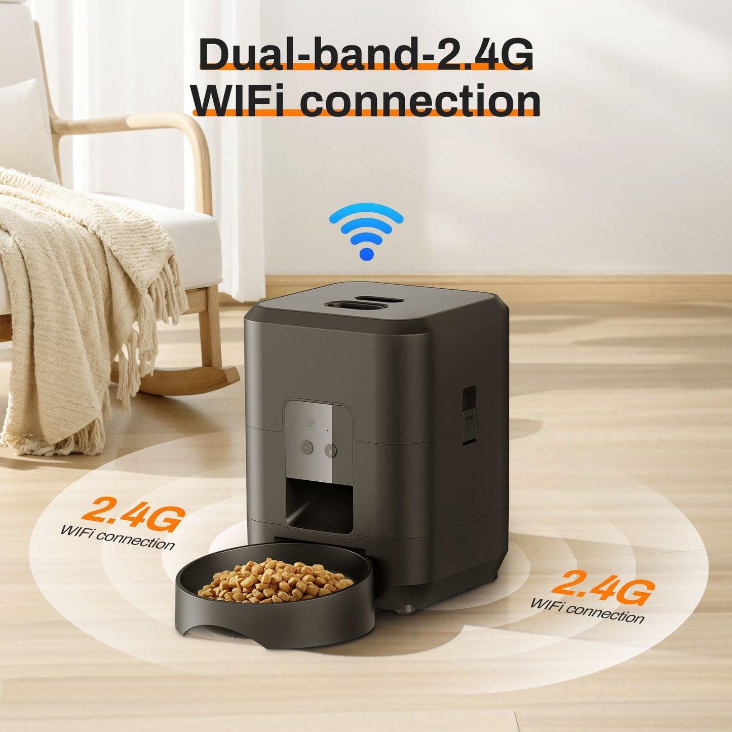 Pet Intelligent Timing Quantitative Remote Automatic Pet Feeder - Goofytail