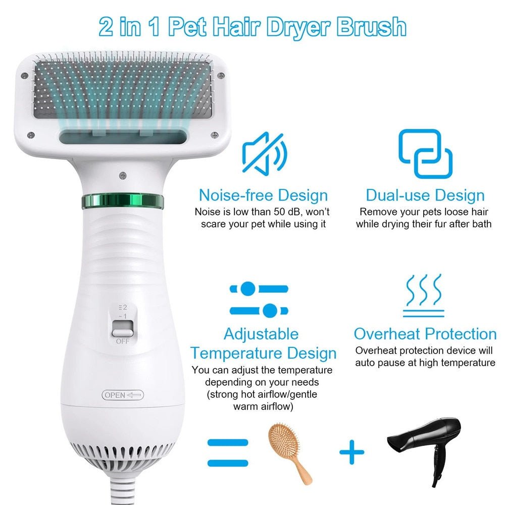 Portable 2 In 1 Dog Hair Dryer - Goofytail