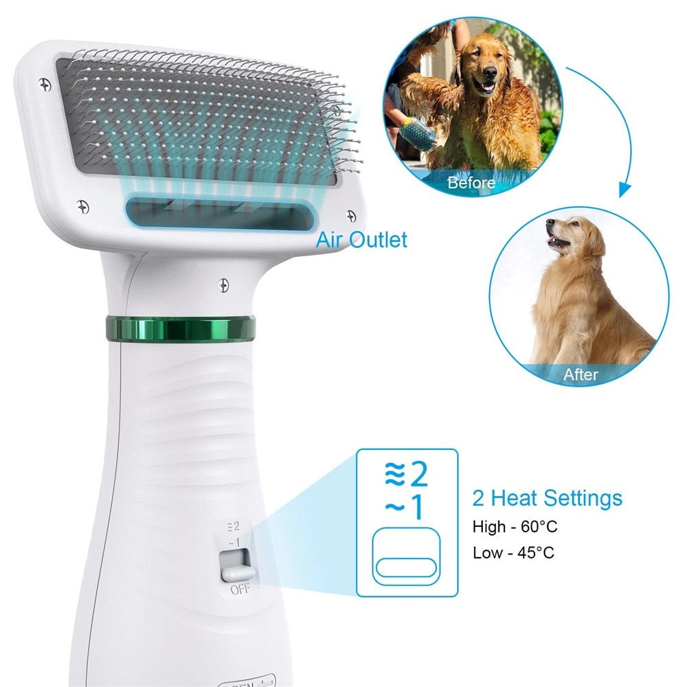 Portable 2 In 1 Dog Hair Dryer - Goofytail