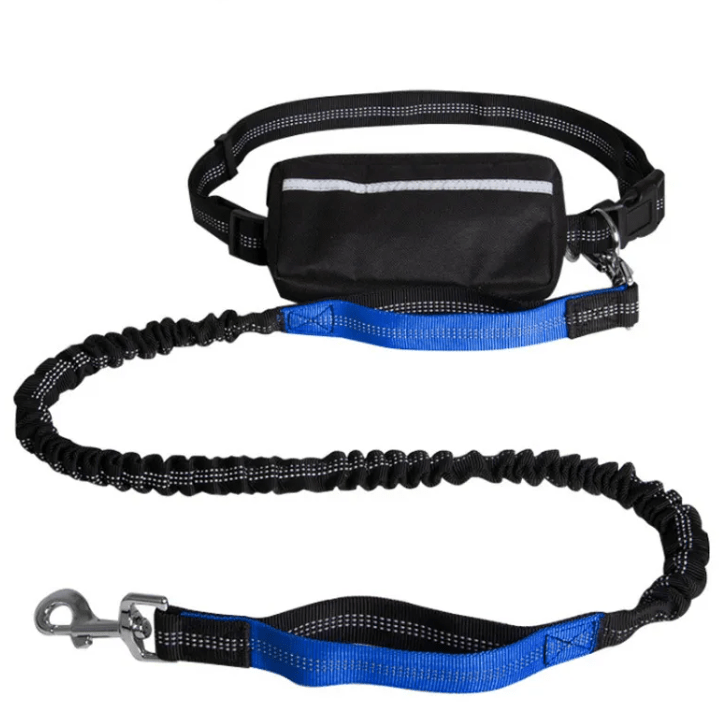 Reflecto Hands-Free Bungee Dog Leash with Waist Belt | Goofytail - Goofytail